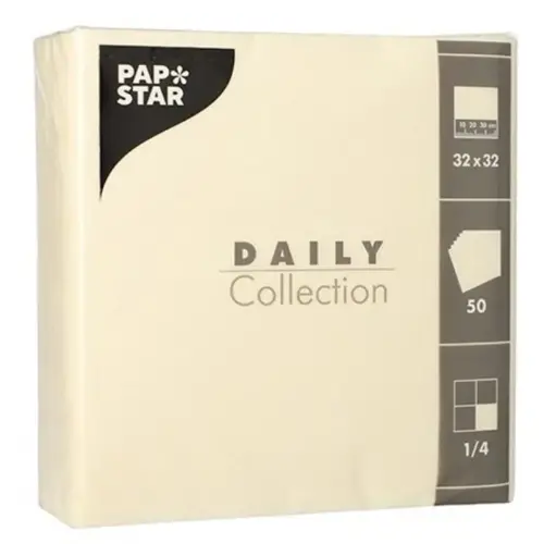 Servetten, 320 x 320 mm, 3-laags, donkergroen - Papstar