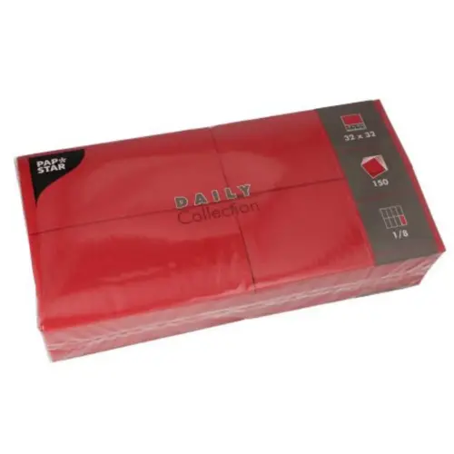 Bistroservet, 320 x 320 mm, 3-laags, groen - Papstar