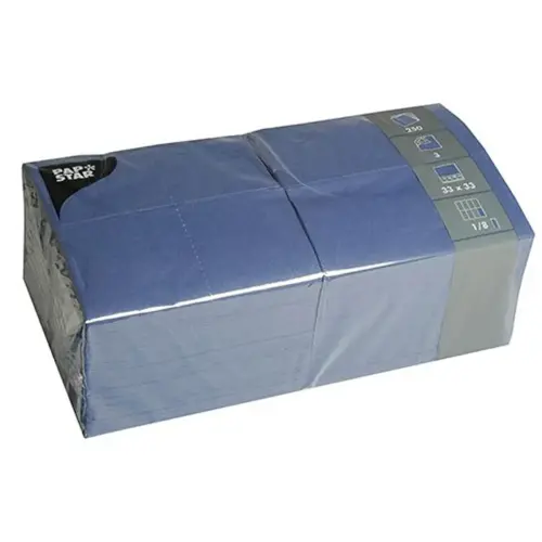 Bistro-servetten, 330 x 330 mm, donkerblauw - Papstar 