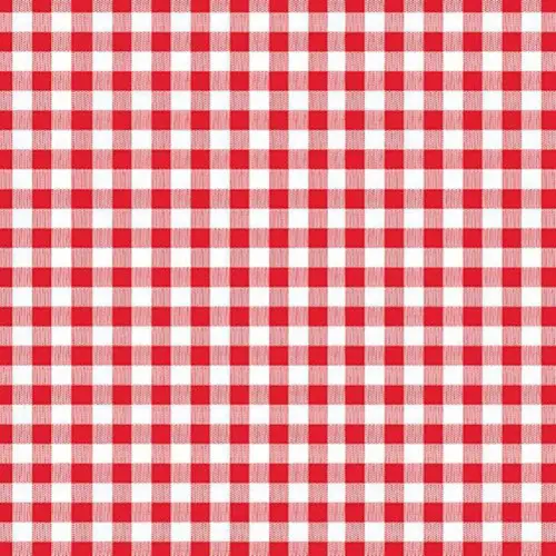 Servet met Vichyruitmotief, rood - Papstar 
