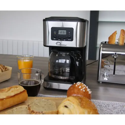 Koffiezetapparaat Café Control, zilver/zwart - Little Balance