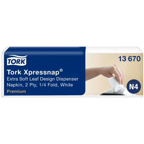 Xpressnap Servet, 213 x 330 mm, wit - Tork