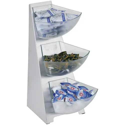 Portieverdeler MULTI RACK, 3 niveaus, roestvrij staal - Aps 