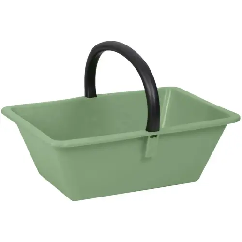 Mand met handvat, 18 liter, kunststof, groen - Eda Fontaine