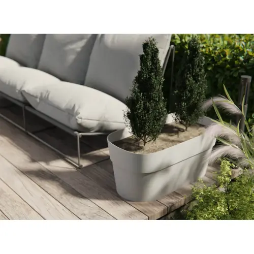 Plantenbak Sirio - breedte 780 mm - Zandkleurig - Tera
