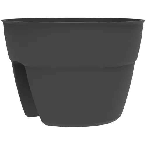 Pot voor balustrade 'OSAKA', diameter 300 mm, antraciet - Eda Fontaine
