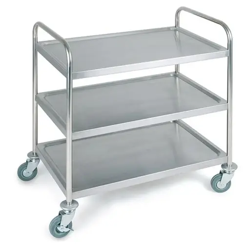 Dienblad- en transportwagen STEADY, 3 plateaus - Aps