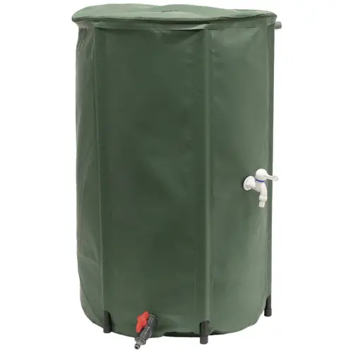 Opslagtank RÉCUP'O, diameter: 600 mm, 250 liter, groen - Eda Fontaine