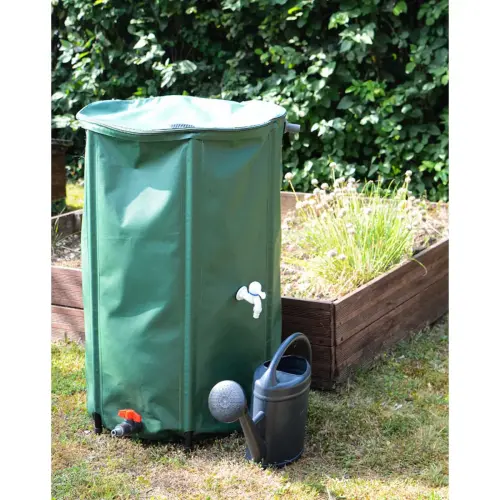 Opslagtank RÉCUP'O, diameter: 600 mm, 250 liter, groen - Eda Fontaine