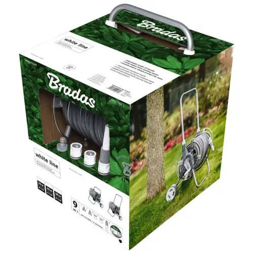 Slanghaspel WHITE SILVER PLUS, set, 1/2', 50 m - Bradas