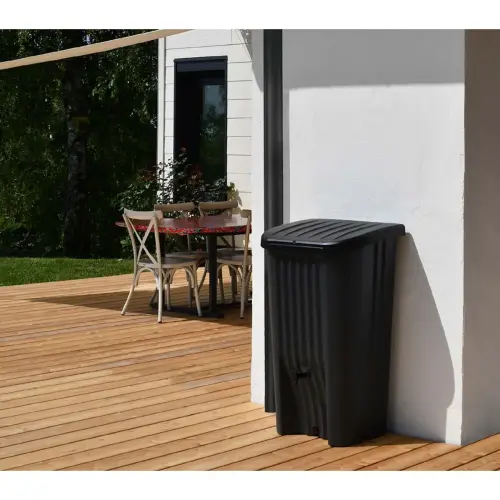 Regenwatertank RECUP DECO, 150 L, antraciet - Eda Fontaine