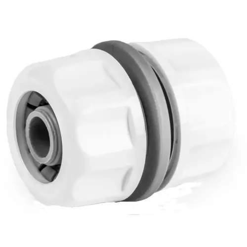 Witte lijn slangconnector, 1' naar 3/4', wit - Bradas