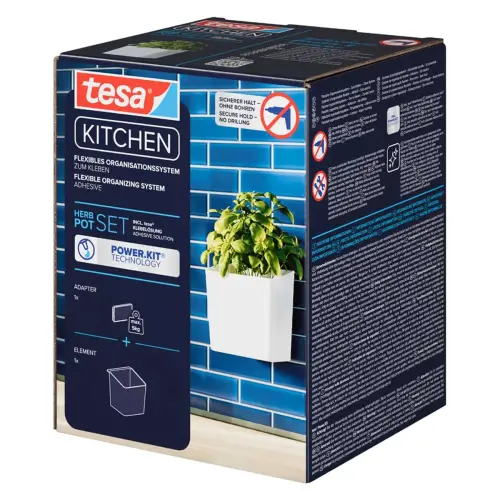 Pot voor kruiden, wit - Tesa 