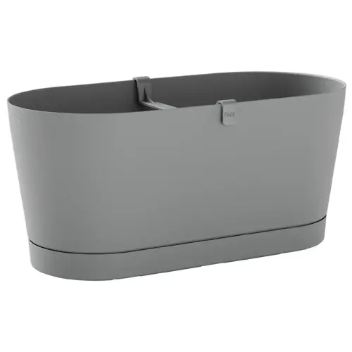 Jardinière Vega - breedte 400 mm - Mistgrijs - Tera