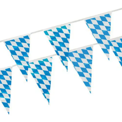 Damast tafellaken, (b) 1,0 x (l) 10 m, 'Beiers blauw' - Papstar