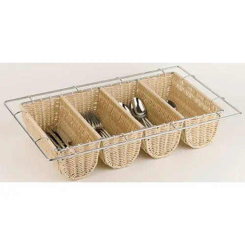 Bestekbak BUFFET GN 1/1, 4 compartimenten, beige - Aps