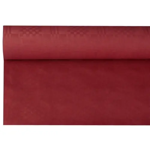 Damast tafellaken - (b) 1,0 x (l) 50 m - Geel - Papstar