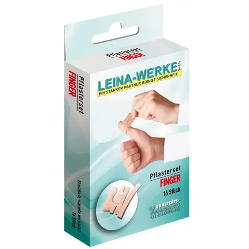Set pleisters 'Vinger', 16 stuks, huidskleur - Leina-Werke