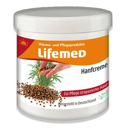 Hennepcr&egrave;me, pot van 250 ml - Lifemed 
