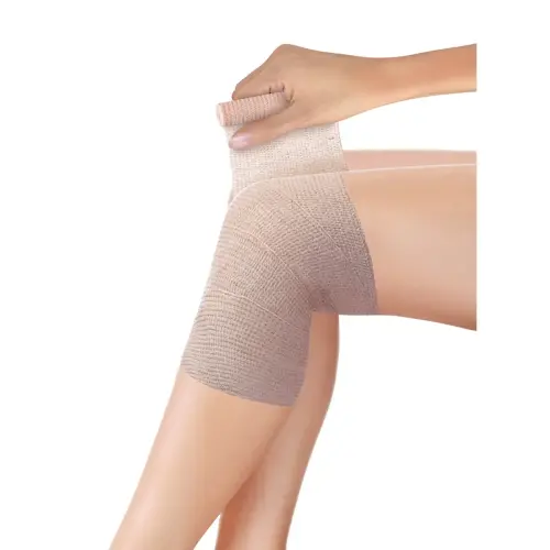 Elastisch verband, huidskleur, 100 mm x 3,0 m - Lifemed
