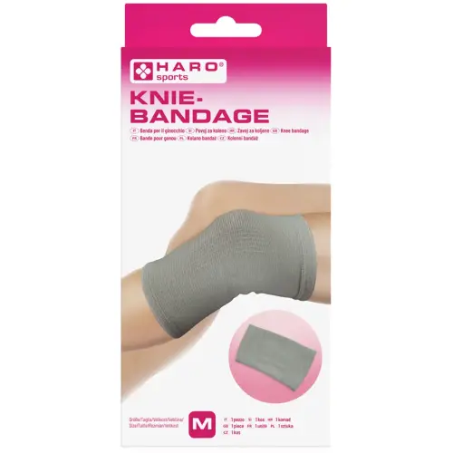 Sportverband 'Knie', maat: L, grijs - Haro