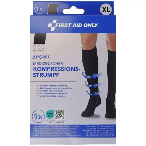 Sport compressiekousen, maat L - First Aid Only 