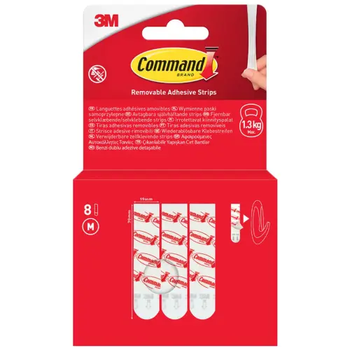 Navulverpakking met witte kleefstrips - Command