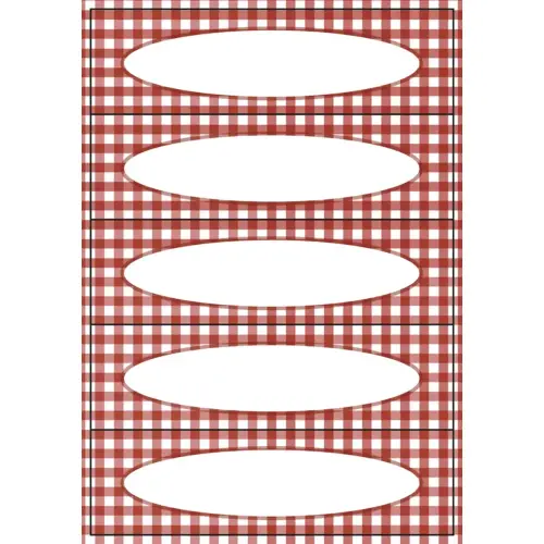 Keukenetiket HOME 'Aardbeien', 76 x 35 mm - Herma 