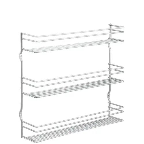 Pepito kruidenrek 4, 4 niveaus, zilver - Metaltex