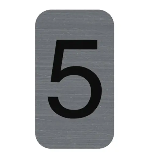 Signalisatieplaat cijfer &laquo; 7 &raquo; - 25 x 44 mm - Exacompta 