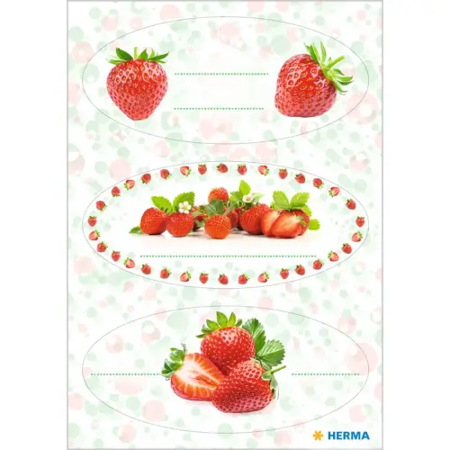 Keukenetiket Diverse bessen, 76 x 35 mm - Herma 