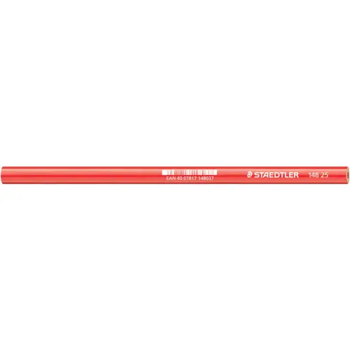 Timmermanspotlood, ovaal, roodbruin - Staedtler 