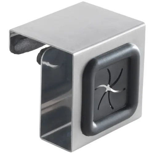 Handdoekhouder, om op te hangen, vierkant, zilver/grijs - Metaltex 