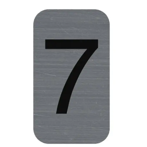 Signalisatieplaat cijfer « 6 » - 25 x 44 mm - Exacompta