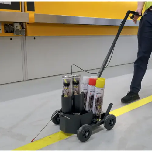 DURALINE EasyTrack grondmarkeerwagen, zwart - Duurzaam