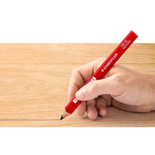 Middelgrote timmermanspotlood, ovaal, roodbruin - Staedtler 