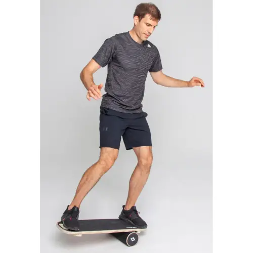 Balance Board Wave, van echt hout, zwart - Schildkröt