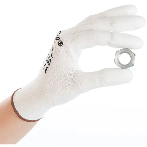 Ultra Flex Finger Werkhandschoenen, S, wit - Hygostar