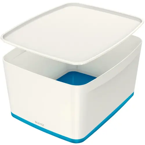 Opbergdoos My Box, 18 liter, wit / grijs - Leitz