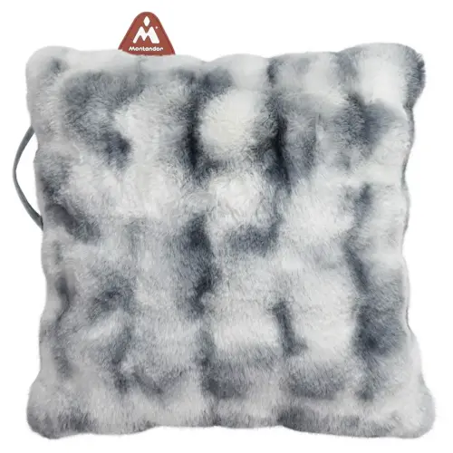 Warmtekussen met heatpad, pluche, grijs - Montandor