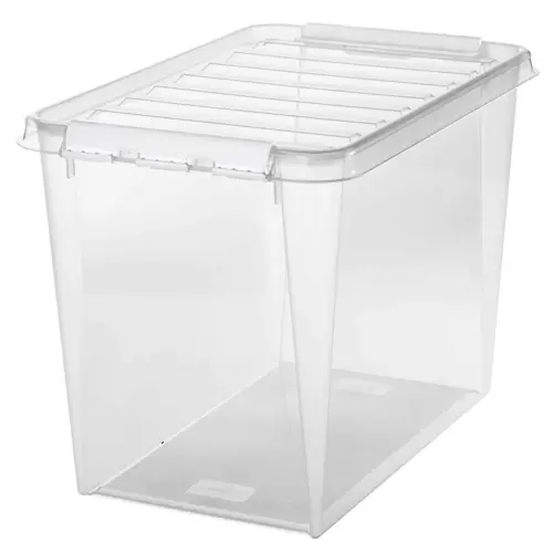 Opbergdoos CLASSIC 66 L - zwarte clips - Smartstore