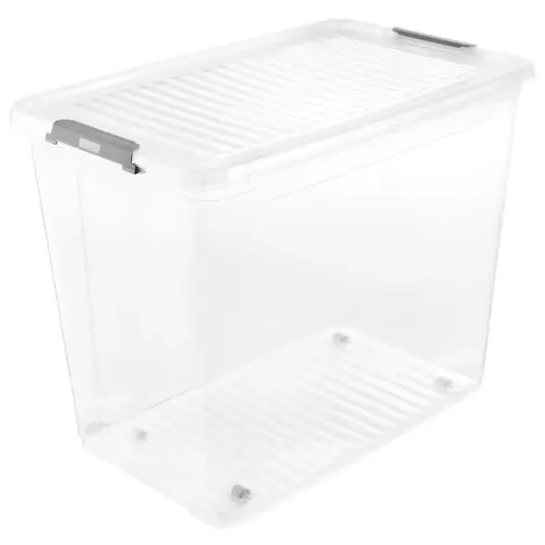 Opbergdoos 'leo', 37 liter, transparant - Keeeper