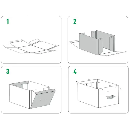 Opbergdoos Puro, karton, 7 L, set van 2, zwart - Leitz