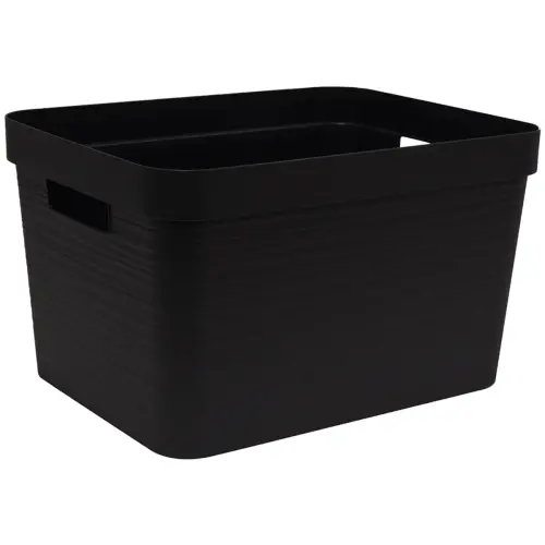 Opbergdoos STONE, 12 liter, PP, wit - Eda Fontaine 