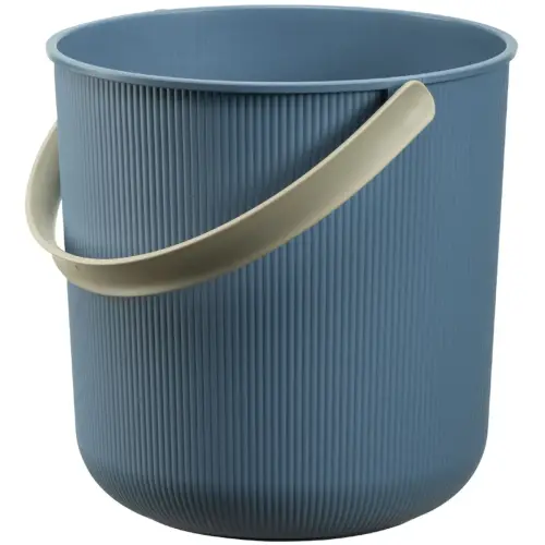 Opbergemmer AKITA, 10 liter, blauw / lichtbeige - Nhg