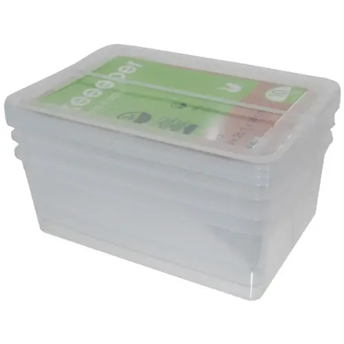 Opbergdozenset 'bea', 4x 5,6 liter, PP - Keeeper
