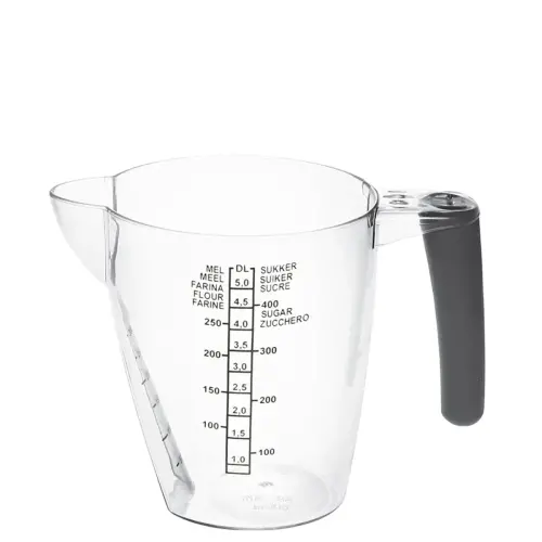 Maatkan, 0,5 liter, transparant - Plast Team 