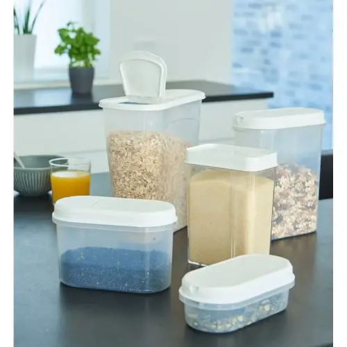 Graanbox Margerit, 2,6 liter, wit - Plast Team 