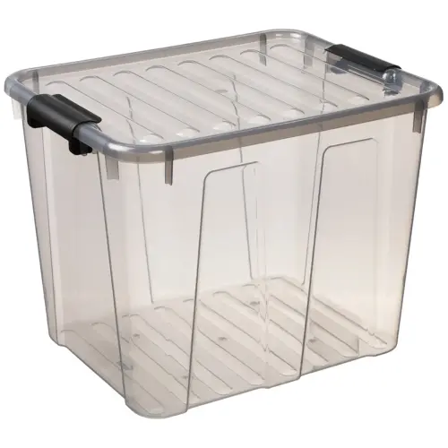 Opbergdoos HOME BOX, 40 L, transparant - Plast Team 