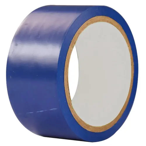 Markeerstrook voor op de grond, 50 mm x 33 m, blauw - Rillprint